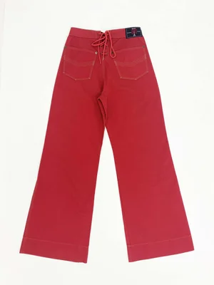 Jean Paul GAULTIER FEMME red wide pants